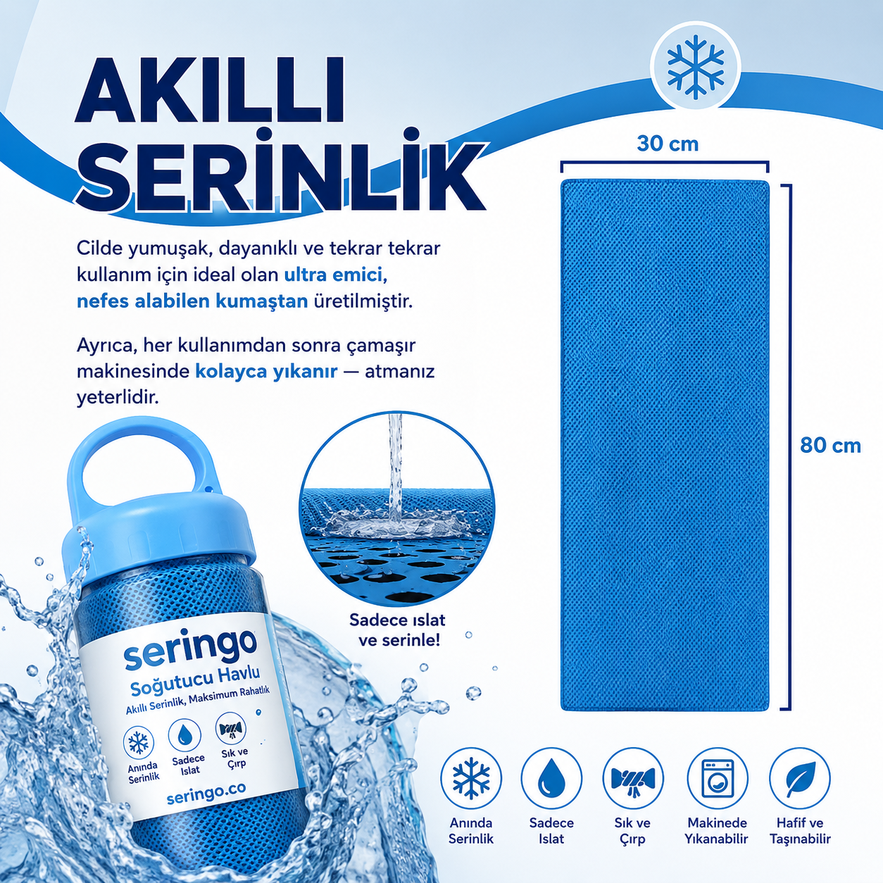 Emici, Hızlı Kuruyan Spor Salonu Soğutma Havluları